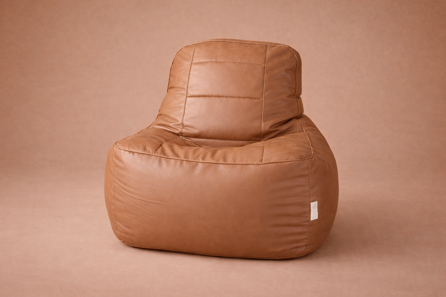 Tan Brown Leatherette Rester Bean Bag – Premium Ergonomic Lounger Chair