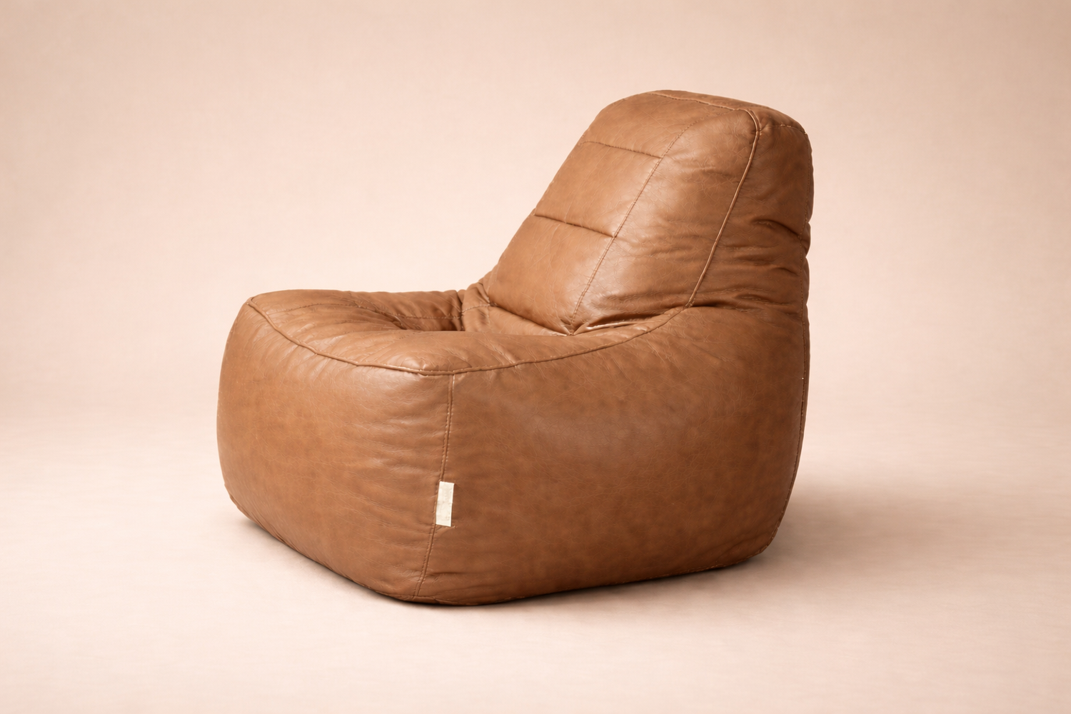 Tan Brown Leatherette Rester Bean Bag – Premium Ergonomic Lounger Chair