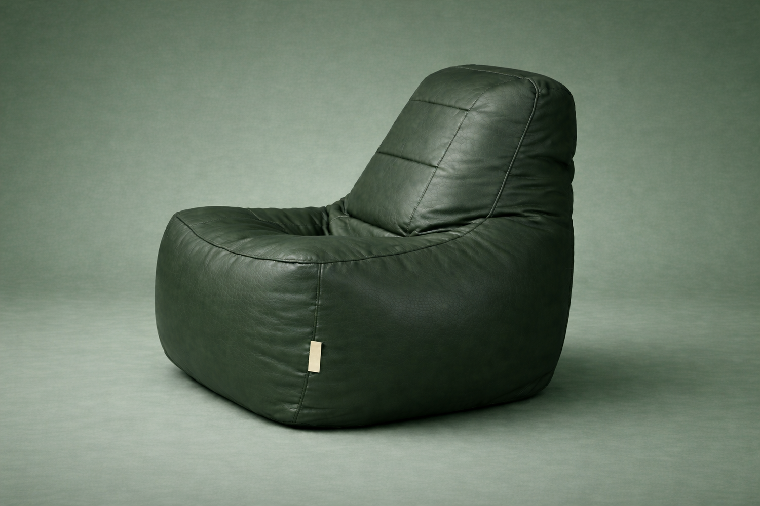 Dark Green Leatherette Rester Bean Bag – Premium Ergonomic Lounger Chair