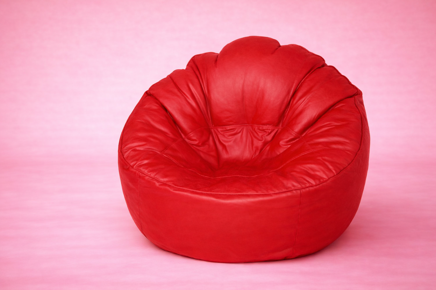 Red Mudda Bean Bag – Leather Lounge Seat