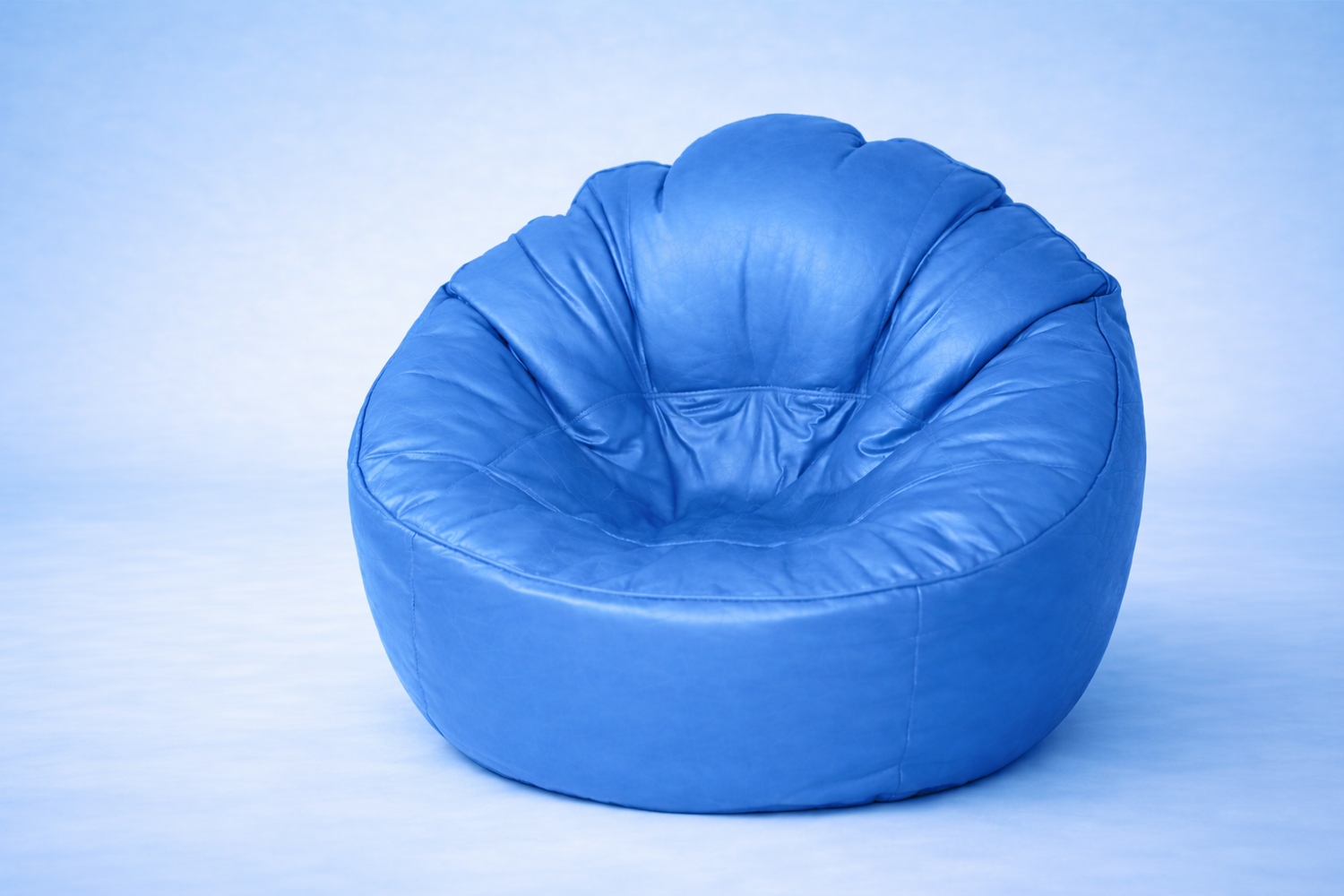 Light Blue Mudda Bean Bag – Leather Lounge Seat