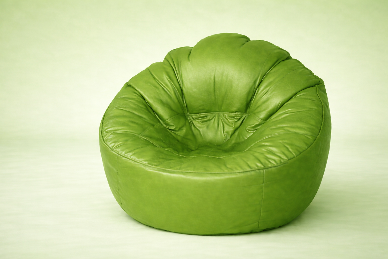Sage Green Mudda Bean Bag – Premium Leather Seat