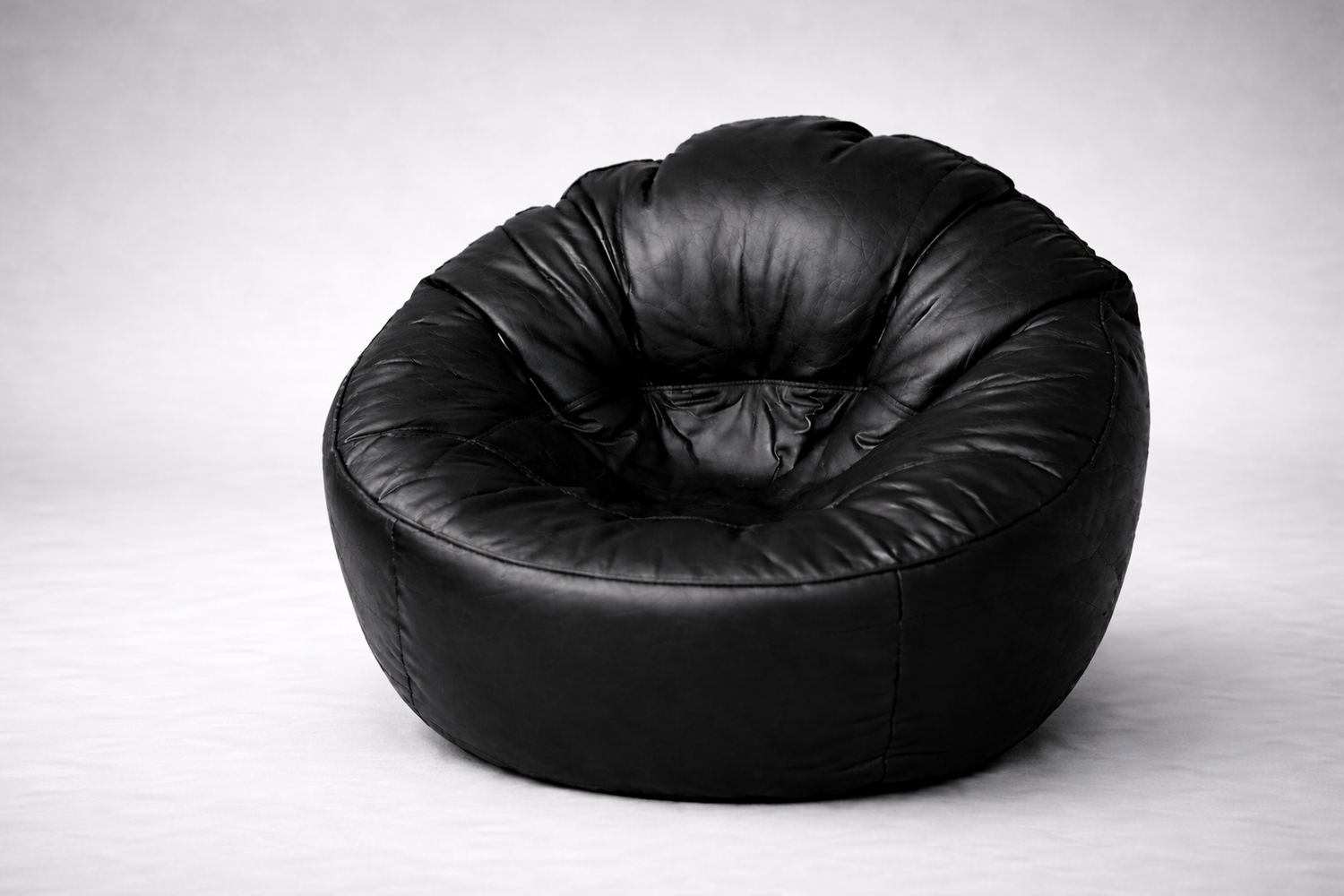 Black Mudda Bean Bag – Premium Leather Seat