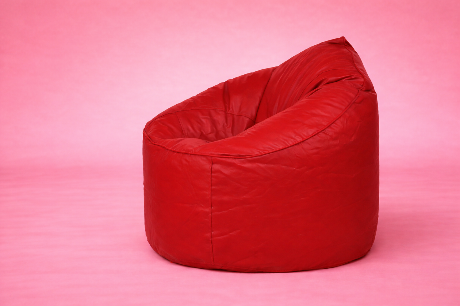 Red Mudda Bean Bag – Leather Lounge Seat