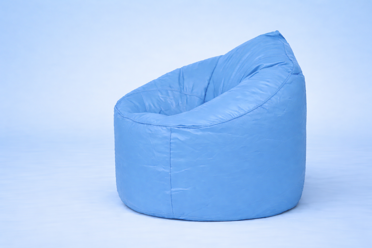 Light Blue Mudda Bean Bag – Leather Lounge Seat