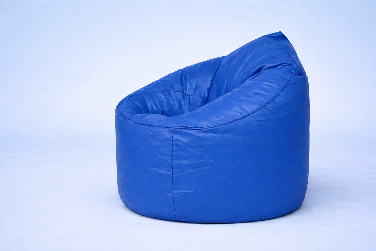 Dark Blue Mudda Bean Bag – Leather Lounge Seat