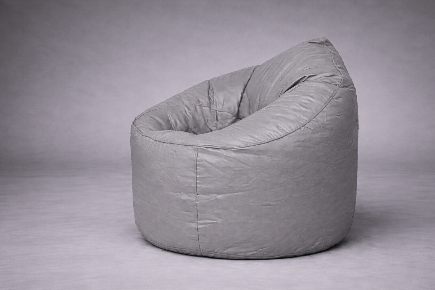 Charcoal Grey Mudda Bean Bag – Leather Lounge Seat