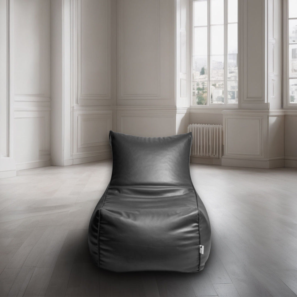 grey-lounge-bean-bag-with-beans-leather-fabric