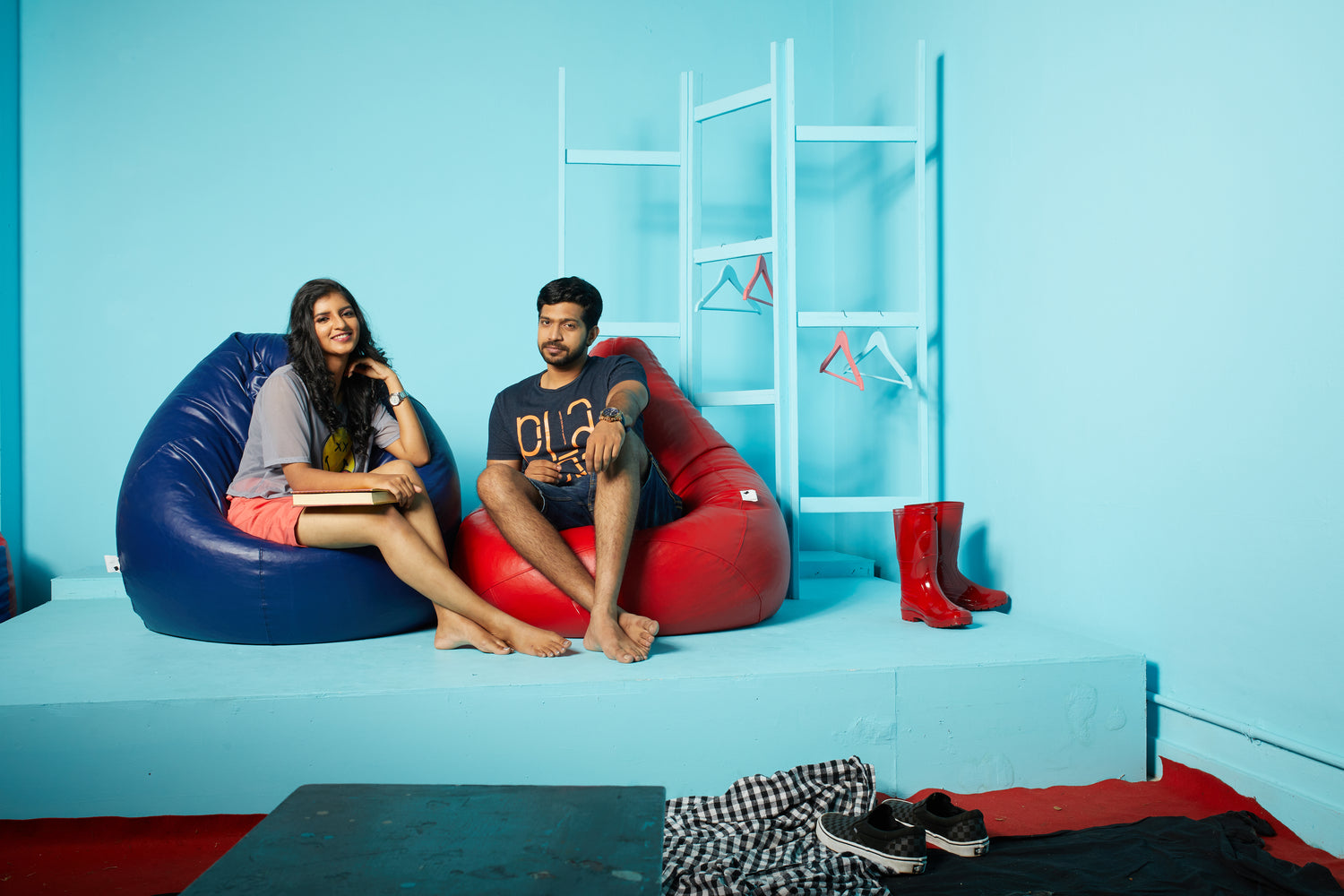 Ted Red Classic Sac Bean Bag with Beans