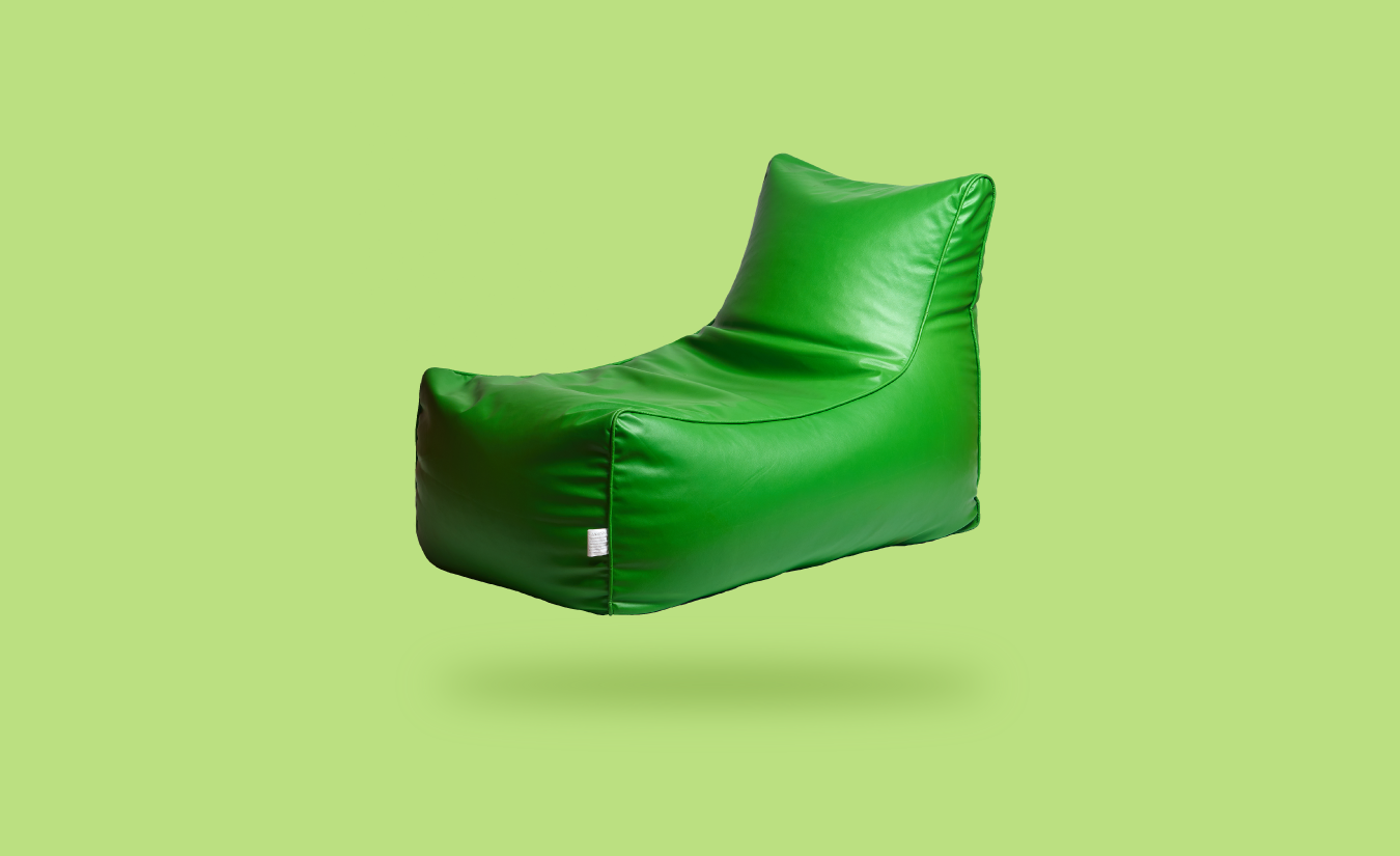 Parakeet Green Lounger Bean Bag Cover Only