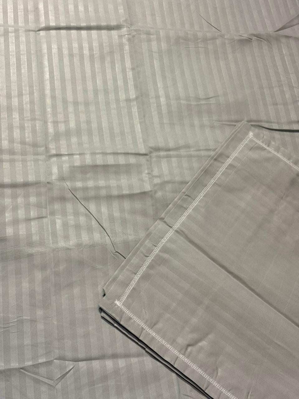 Elegant Light Grey Striped King