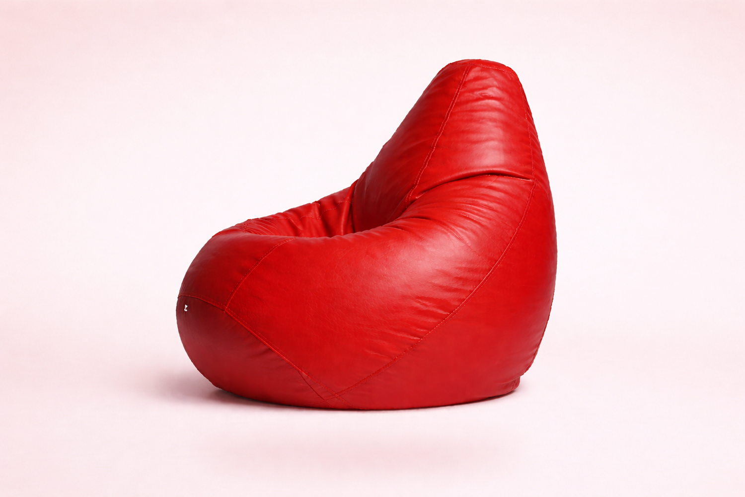 Classic Sac Red Leatherette Bean Bag Chair – Iconic Luxury Seating