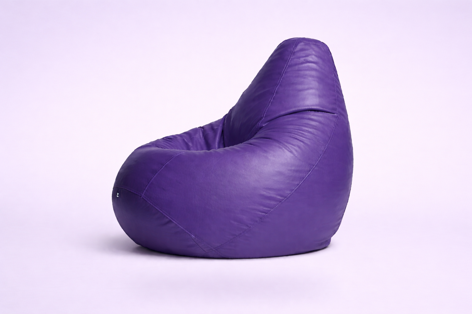 Classic Sac Violet Leatherette Bean Bag Chair – Regal Luxury Seating