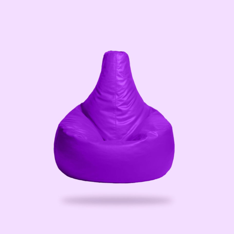 Lavender Leather Gaming Bean Bag with Beans