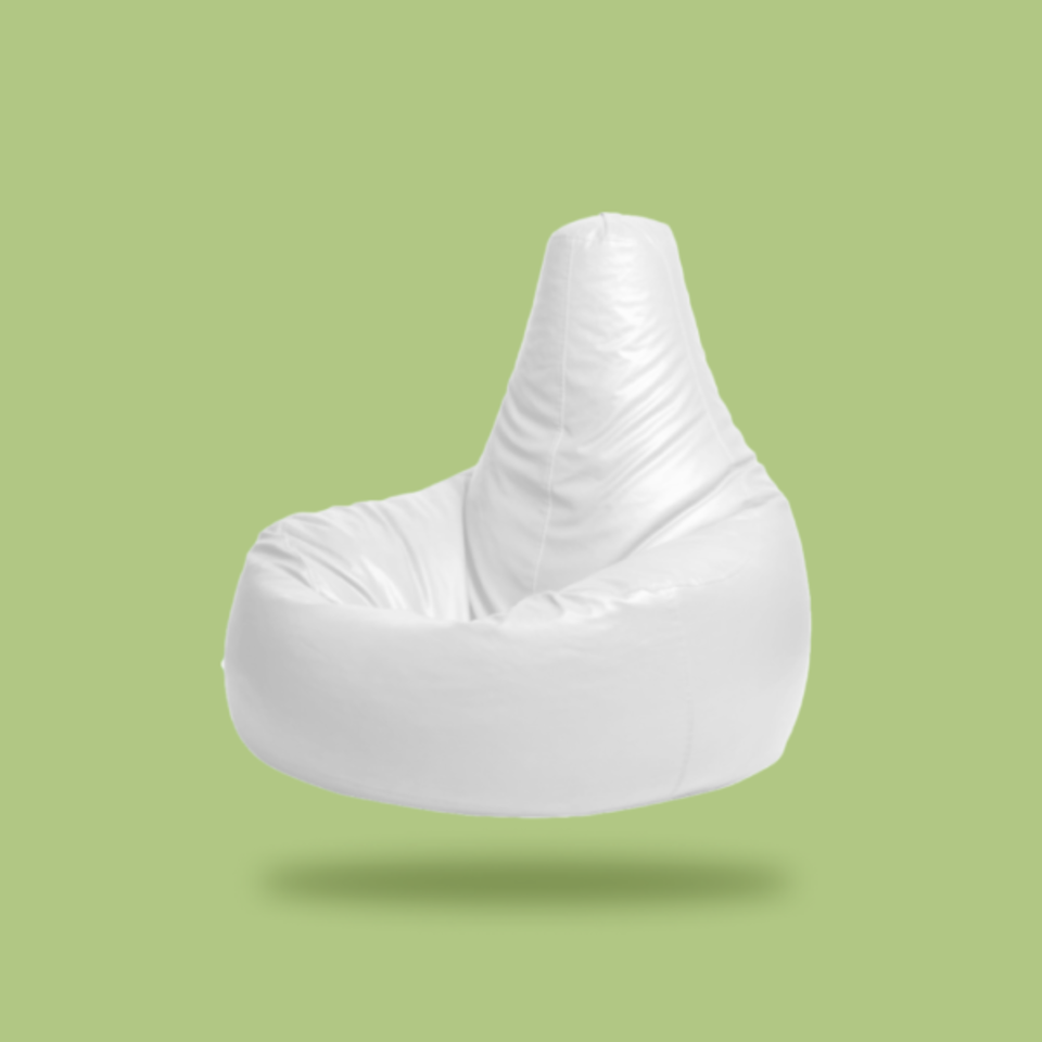 White Gaming Bean Bag Cover Only