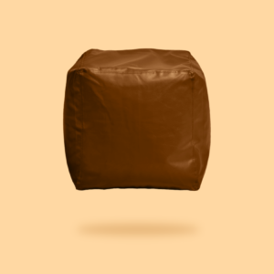 Clay brown Beanbag with footsool - COMBO