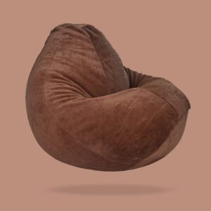 Classic Sack - Faux Fur Fabric || Brown| (With bean)Teardrop shape
