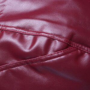 Grape maroon - Bean bag with beans - Classic Sack Leather fabric