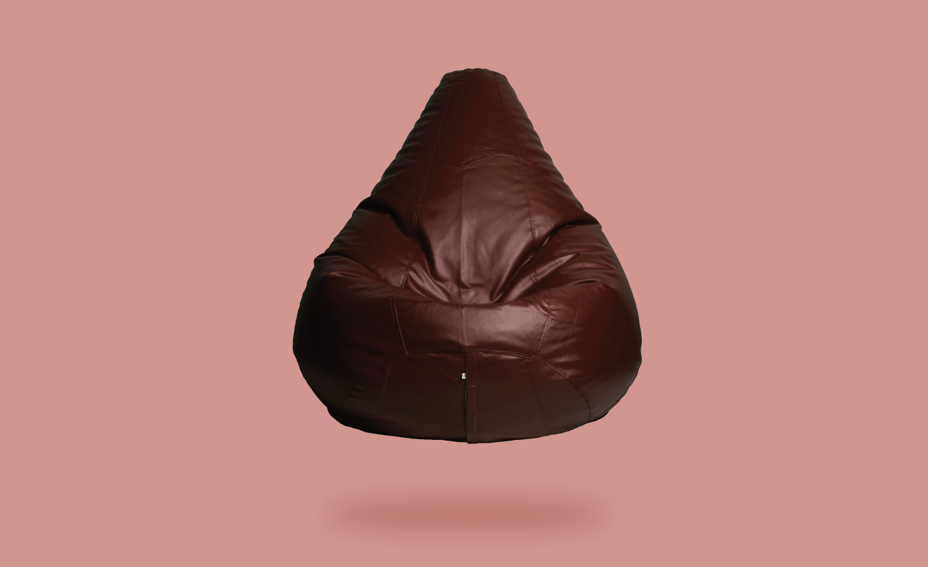 Buy Grape Maroon bean bag chair with beans | Bear teddy