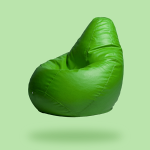 Parakeet Green beanbag with beans - Leather