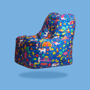 Jodhpur Rester Chair Bean bag with beans - Cotton Canvas - Amazing Traditional Print