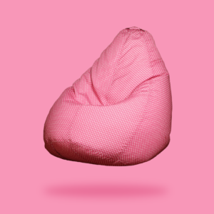 Pinky polka - Teardrop shape cotton