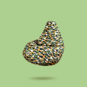 Green Army - Cotton canvas beanbag - classic sack shape