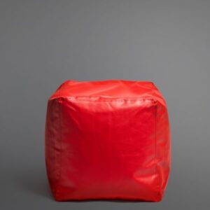 Ted Red Beanbag with footsool - COMBO