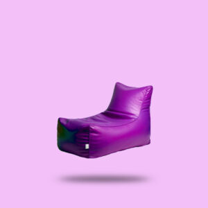 Purple - Lounger beanbag (with beans  )| Leather